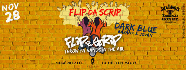Bárány és Flip da Scrip a Dark Blue jegyében Fergeteges Dark Blue party a Flip da Scrippel
